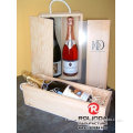 Wooden Wine Box With Logo (RWWB--1220L)